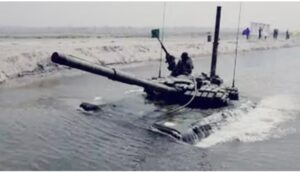 Accident near LAC: Soldiers riding a tank while practicing to cross the river in Ladakh were washed away