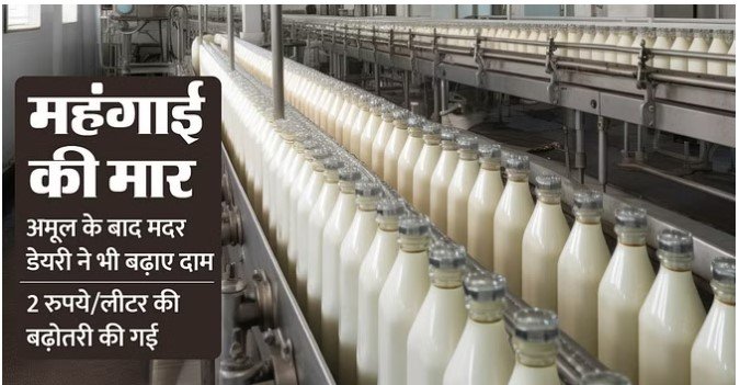 Inflation hits common people, milk producing companies increase prices