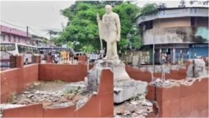 Mahatma Gandhi's statue uprooted, political uproar in Assam; Congress condemned