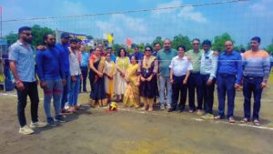 District level volleyball competition was organised in Life Career School.