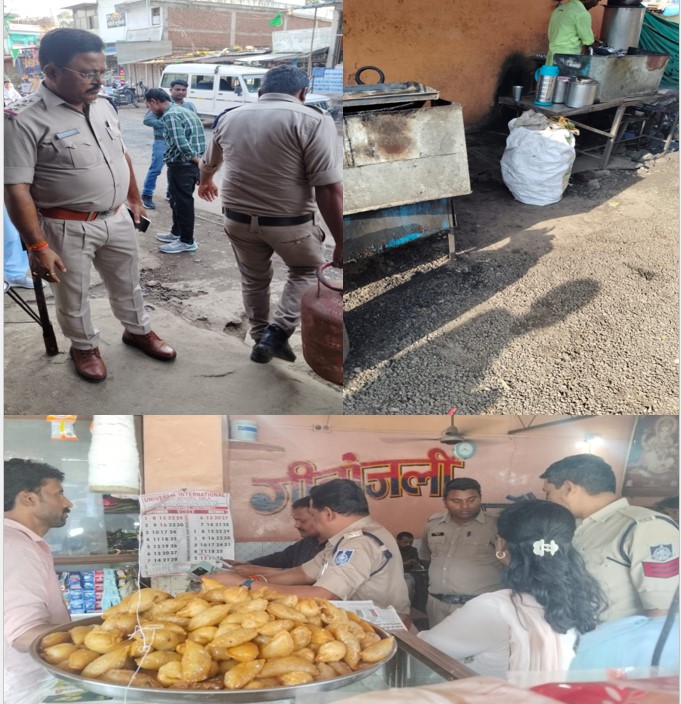 A joint team of police and food department launched a catch operation.