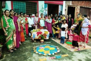 Nutrition Day celebrated at Guru Nanak Ward Anganwadi Centre.