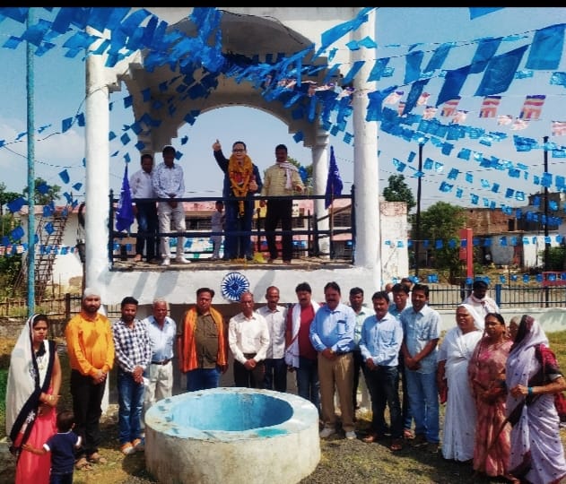 BJP Aaja Morcha celebrated 135th birth anniversary of Dr. Ambedkar.